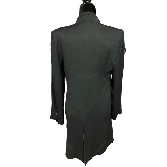 Vintage FENDI 365 Blazer Tuxedo Style Shoulder Pads Logo Buttons IT 46 - Picture 8 of 10